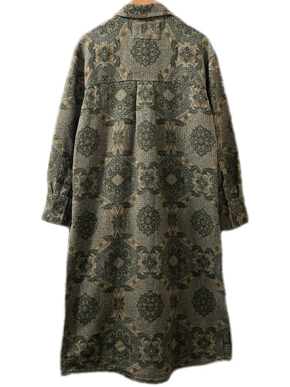 Free People We The Free Brick Lane Jacquard Maxi Shirt Jacket XS 90s Whimsigoth - Picture 8 of 13